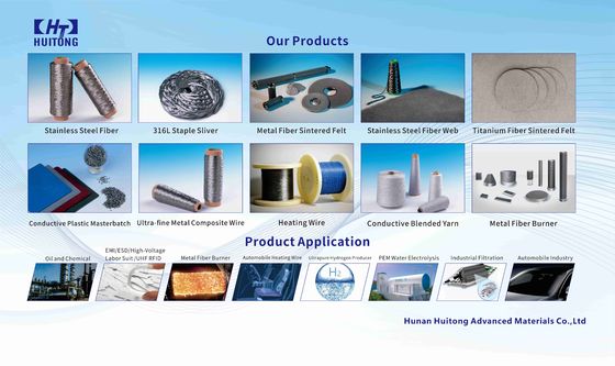 Super Fine 1-100um Corrosion Resistant Stainless Steel Sintered Metal Fiber with High Electrical Conductivity