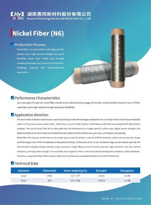 Sợi niken - Một loại sợi đặc biệt có diện tích bề mặt đặc biệt lớn, độ bền kéo cao và linh hoạt tốt