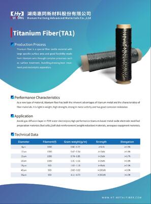Kháng ăn mòn cực tốt TA1 Sợi titan cho lớp phân tán khí anode trong điện phân nước PEM